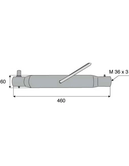 tube renforcé - 36x3 - l460