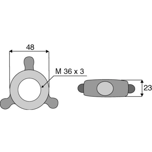 ecrou de blocage - 36x3