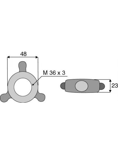 ecrou de blocage - 36x3