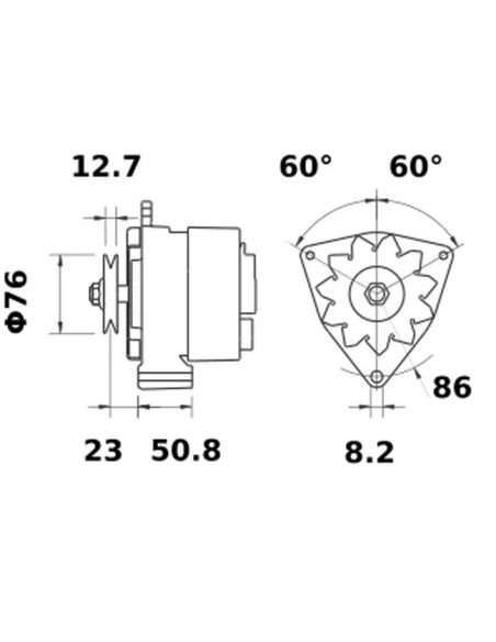alternateur ia0230 tracteur zetor