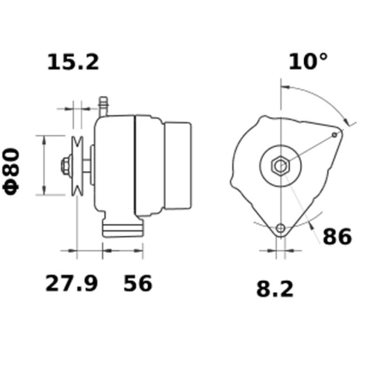 alternateur ia0668 renault agriculture