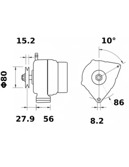 alternateur ia0668 renault agriculture