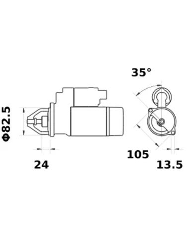 demarreur is0432 deutz (moteur f. L410 ) fendt (série 100) tracteurs anciens