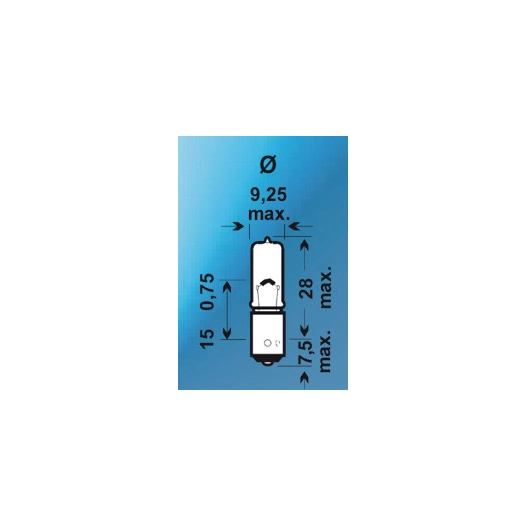 ampoule h6w 12v 6w bax9s