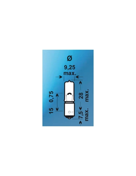 ampoule h6w 12v 6w bax9s