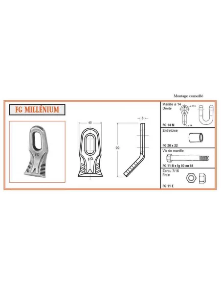 couteau fg millenium