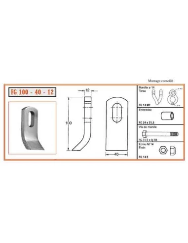 couteau fg 100-40-12