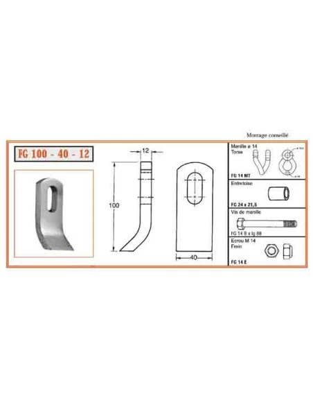 couteau fg 100-40-12