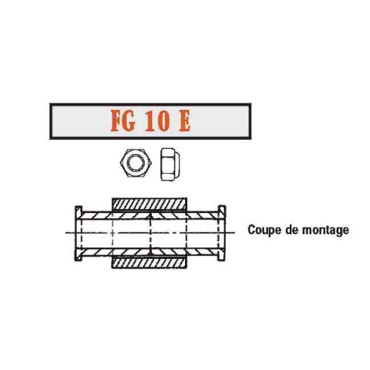 ecrou frein zn fg 10e