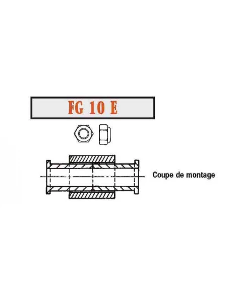 ecrou frein zn fg 10e