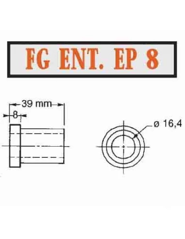 entretoise epaul.8 mm