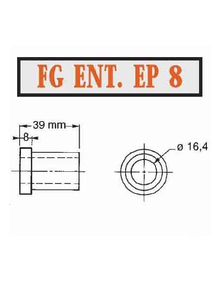 entretoise epaul.8 mm