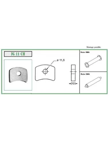 element de chape a souder carree fg 11 ch