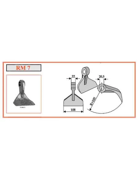 marteau rm 7 lc 110 lt 22 r 105 ø 20 (perfect)