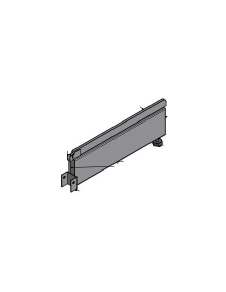 pied de 500 mm beige clair - ( vis+ecrou)