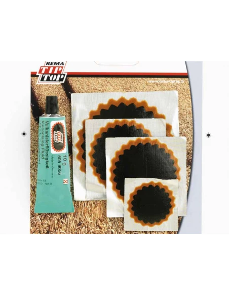 assortiment pièces chambre a air rouge n°1/2/3/4 x10