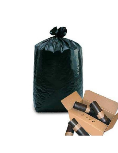 sac poubelle 50l anthracite 28µ - rouleau de 20 sacs