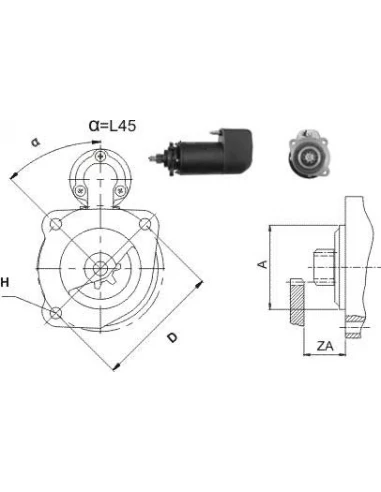 demarreur is0005 mercedes man bng 24v 4,0kw -