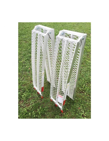 rampes alu pliables courbees striees 227x29x5 - 450kg