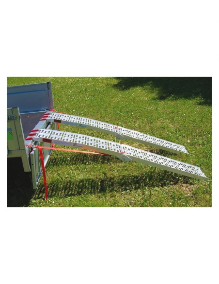 rampes alu pliables courbees planes 227x29x5 - 450kg