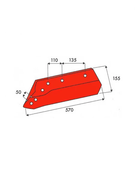 soc a pointe - droite - kuhn/huard - adapt - 622134 - 14'