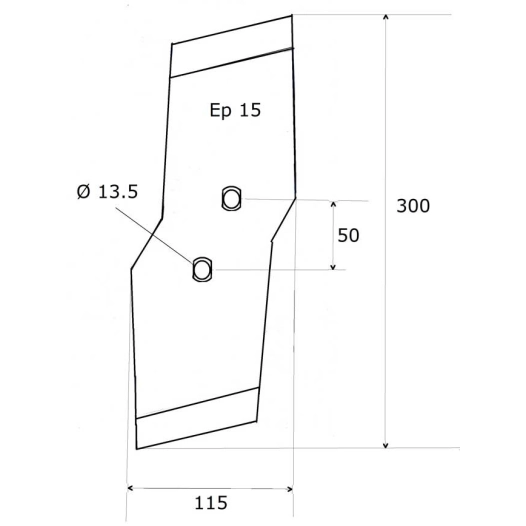 pointe - droite - kuhn/huard - adapt - 622174 - olympique - ep. 15 mm