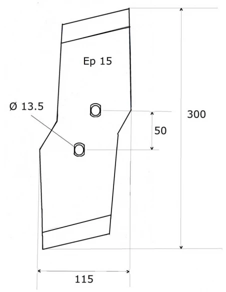 pointe - droite - kuhn/huard - adapt - 622174 - olympique - ep. 15 mm