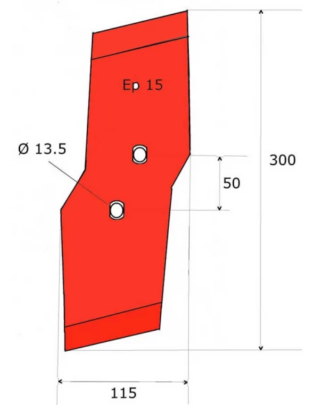 pointe - gauche - kuhn/huard - adapt - 622175 - olympique - ep. 15 mm
