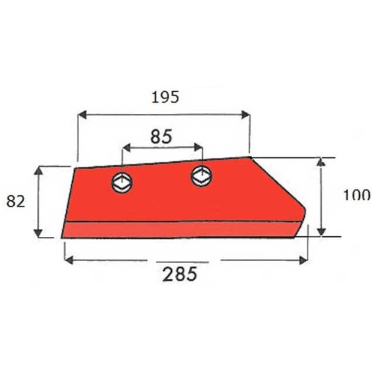 soc de rasette - droite - kuhn/huard - adapt - 631102 / 631030