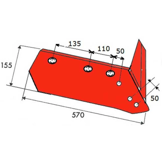 soc aileron - droite - kuhn/huard - adapt - 580884 - 14'