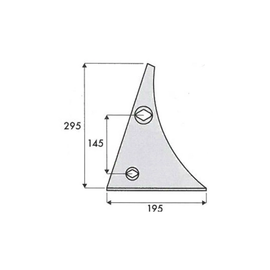 etrave - droite - kuhn/huard - adapt - 619200 - ep. 7 mm