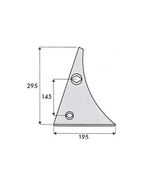 etrave - droite - kuhn/huard - adapt - 619200 - ep. 7 mm