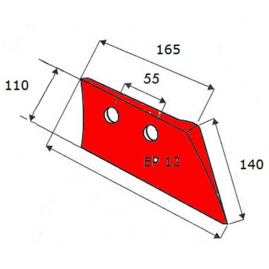 soc de rasette - droite - grégoire-besson - adapt - 19114 - ep. 12 mm