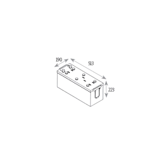 n°36 batterie attraciv - liquide -12v-140ah - 960a - 513x190x223