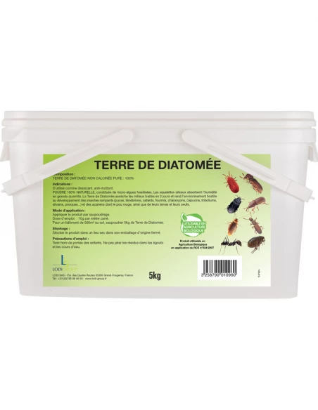 insectan terre de diatomée seau de 5kg