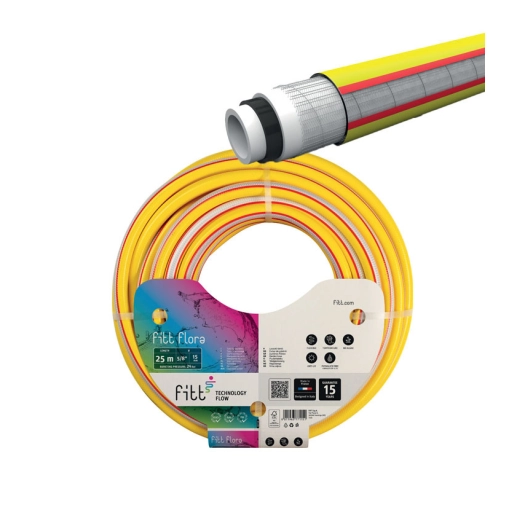 Tuyau d'arrosage 5 couches fitt flora 5/8'' ø15 mm - 50 m