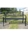 Banc Mexico Acier/Fonte 2 Places + Coussin