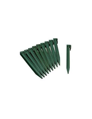 ancres pour bordure de jardin, vert - h26,7 - 10 x