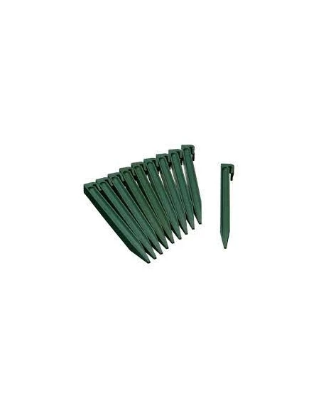 ancres pour bordure de jardin, vert - h26,7 - 10 x