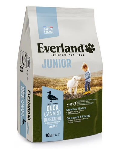 Aliment croquette chien nutrio junior 10kg EVERLAND
