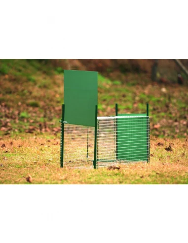 Nasse - piège 2 entrées porte à glissière 64 x 21 x 21 cm