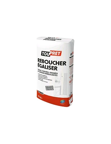 Reboucher poudre grands travaux 25kg - TOUPRET