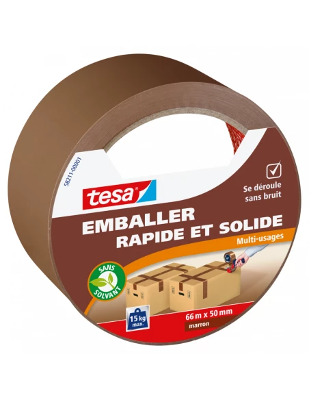 Emballer - Rapide et Solide Multi-Usage Marron 66mx50mm - TESA