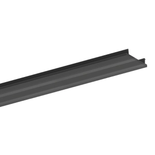diffuseur pmma pour profilé de ruban led 'alu-epoxy' - 2 m - noir opaque
