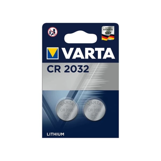 10 Pile Bouton Au Lithium Cr2032 3v Varta (EMBALLAGE 2 Unit) Ø20,0x3,2mm