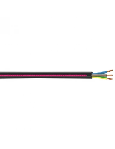 Cable r2v 3g1,5 noir couronne 100m