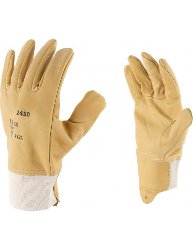 Gant Cuir Maîtrise Outibat Protection hydrofuge et oléofuge pour travaux de précision. - outibat