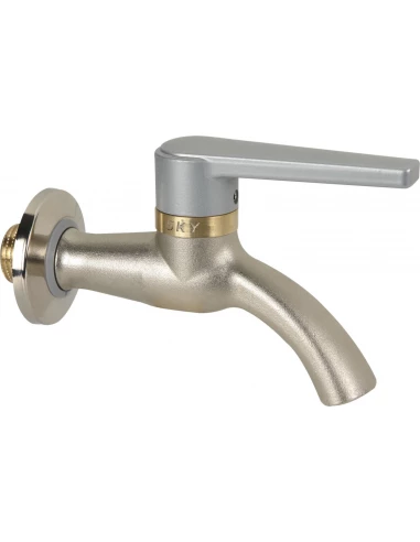 Robinet extérieur antigel Mâle 15x21 SKY Argent brossé - Effebi