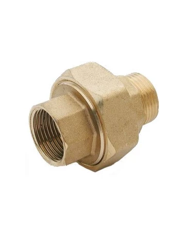 Raccord union laiton 3 pièces mâle femelle filetée 1''