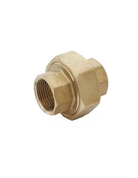 Raccord union 3 pièces laiton femelle femelle 3/4' (20x27) - Sobime